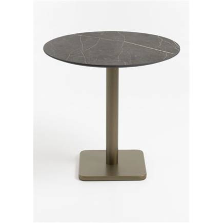 Coco Maison Brest bistrotafel marble onyx D80cm Goud